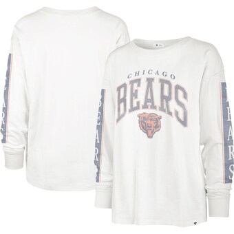 Women's Chicago Bears '47 White Statement Long Sleeve T-Shirt
